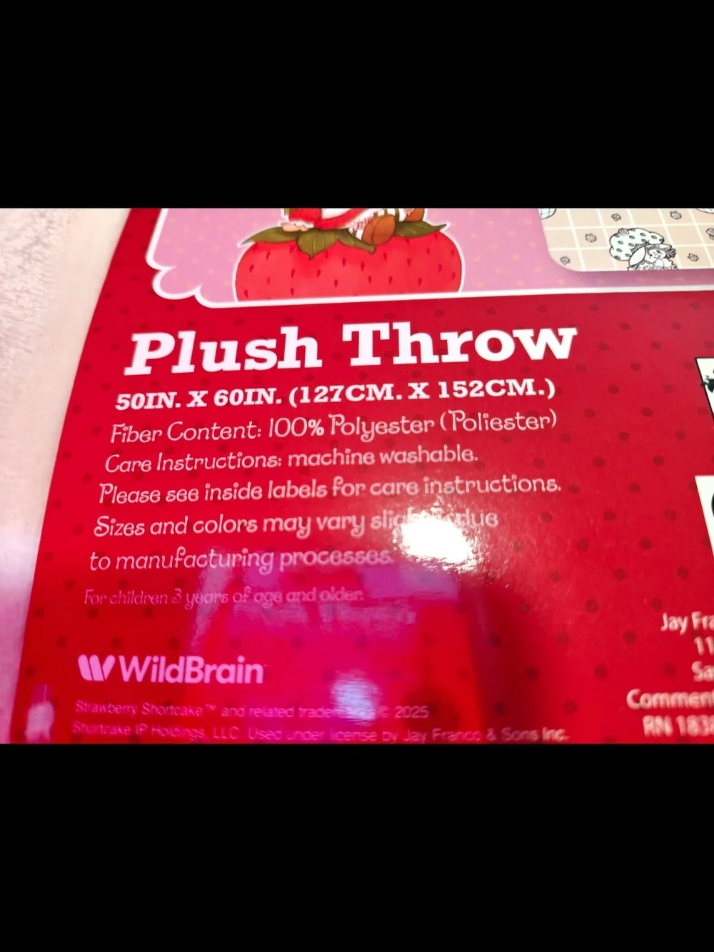 Strawberry Shortcake Throw